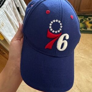 NBA Black Cap with Red and White Details